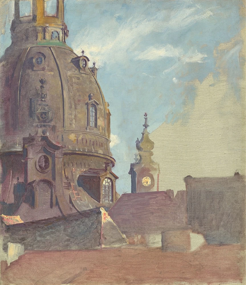 Veduta della Frauenkirche di Dresda